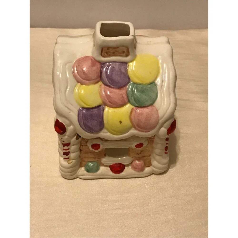 Home for the Holidays Candy Cottage Decorative Candleholder